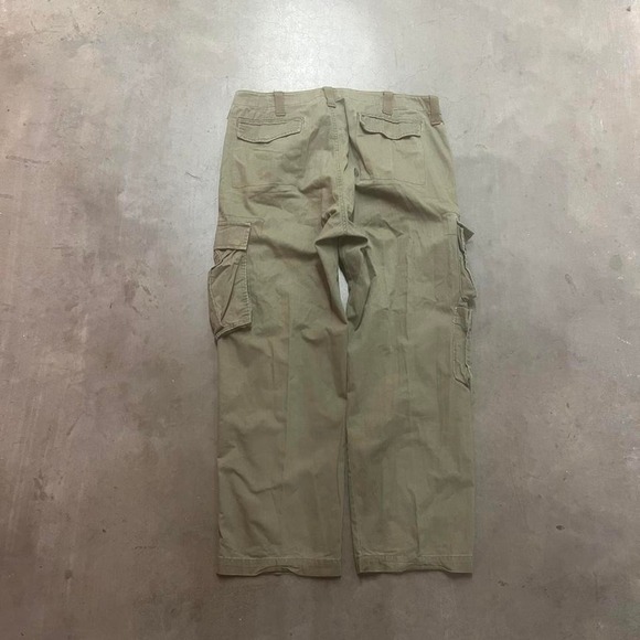 Vintage Gap men's olive green cargo pants paratrooper military pocket 36
